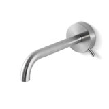 Acquaco Linki Round Wall Mount Single-Hole Single Handle Bathroom Lavatory Faucet with 7-1/4'' Spout Reach