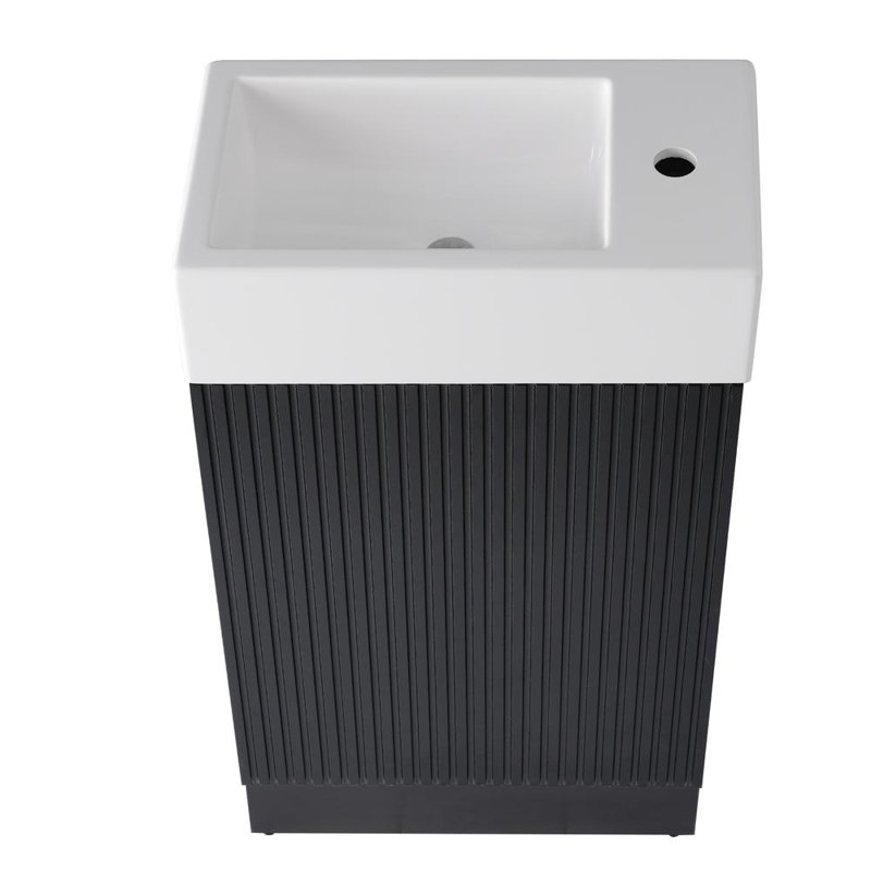 Bathroom Vanity With Sink, Black