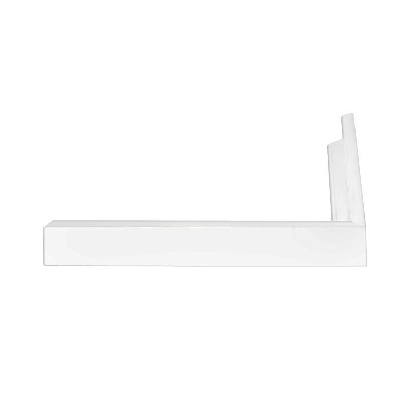 Miroir mural en métal pour salle de bain et meuble-lavabo, collection Kristveig, 36 po x 36 po, Blanc pur, Carrée