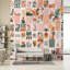 Papier peint à motif géométrique Mid-Century-99829104