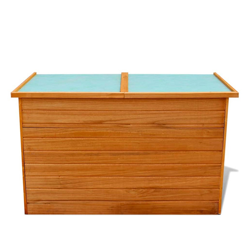 META 126cm W 500L Water Resistant Fir Deck Box in Brown