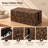 2 Pack Hand-Woven Cable Management Box, Brown