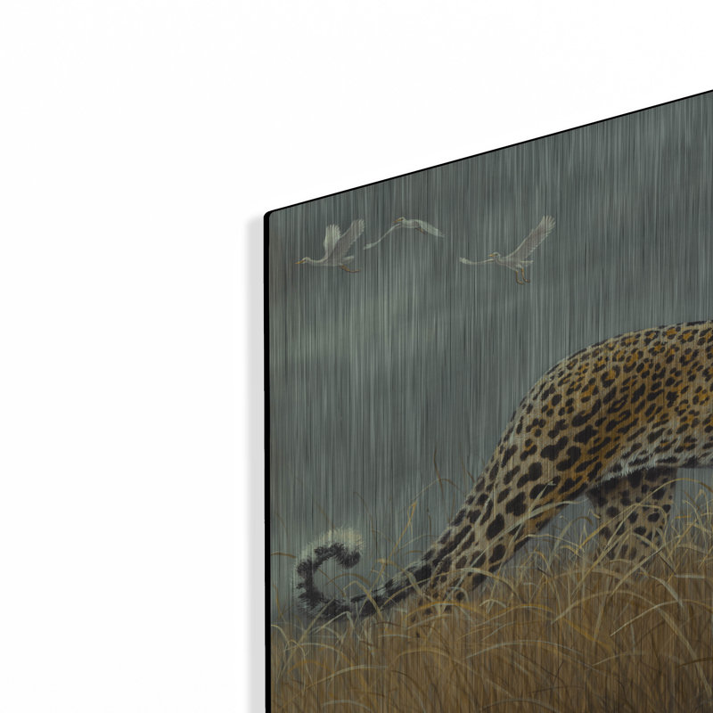«Leopard 2» par Harro Maass sur métal, H 16 po x l 24 po