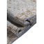 Tapis unique 3 pi 3 po x 15 pi 4 po années 1910 Blues / taupe / brun chocolat / brun clair / beige