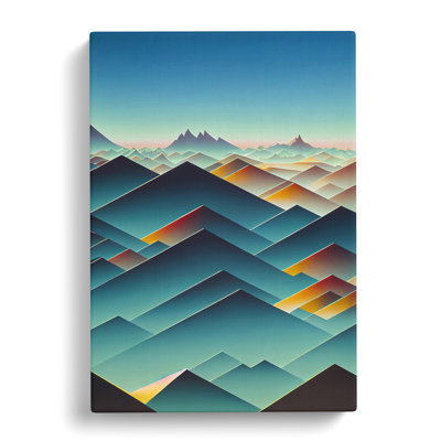 An Abstract Mountain Landscape No.2 - Wrapped Canvas Print