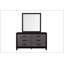 Miroir SOLUTO GRIS ET NOIR, design rustique moderne pour la décoration intérieure, pièce durable et élégante