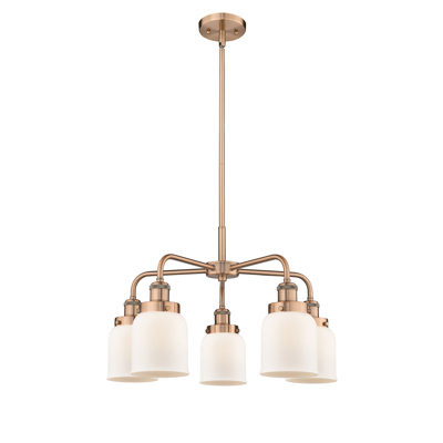 Lustre en verre à 5 lumières Bell