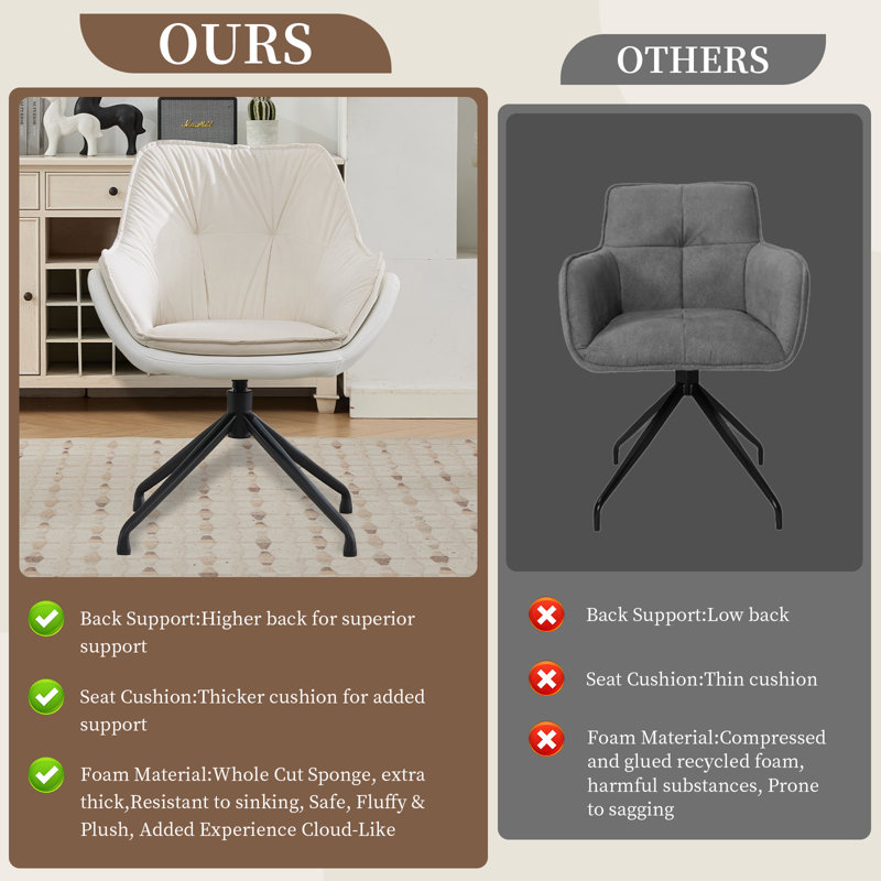 WANKFRNTE Executive Chair, Beige