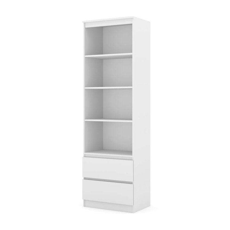 195cm H x 60cm W Composite Bookcase, White