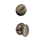 Siena Single Cylinder Interior Knob Set (Exterior Portion Sold Separately)