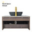 Ronique 80Cm Wall Mounted Single Bathroom Vanity Sink with Ceramic Basin, Faucet and Hoses