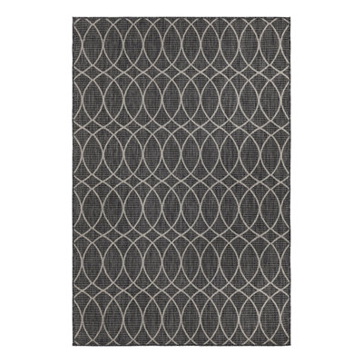 Charcoal Gitter Indoor/Outdoor Trellis Rug
