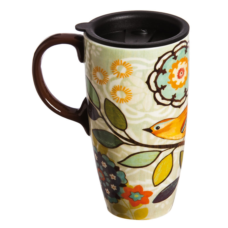 Darby Home Co Kirkwall Insulated Ceramic Travel Mug with
