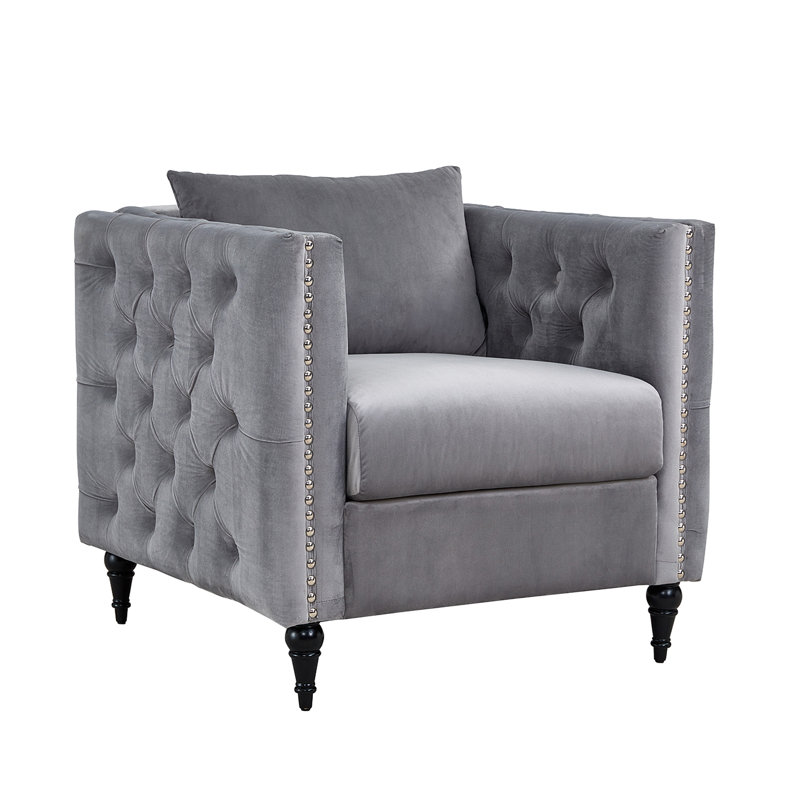 Fauteuil capitonné large de 31 po Foye
