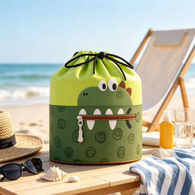 Sac de rangement en plastique étanche à cordon de serrage pour la natation, avec compartiments séparés pour le sec et l'eau. Parfait pour la plage, le gym et la piscine.