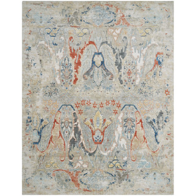Sundance Mesa Misted Stone Floral Wool Hand Crafted Area Rug