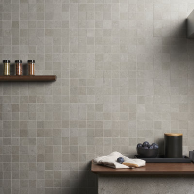 Carreau de mosaïque pour plancher et mur en porcelaine 11,81 po x 11,81 po Grava (0,96 pi2 / boîte)