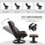 Fauteuil inclinable de massage avec repose-pieds HOMcom