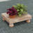 Solid Wood Mini Stool Plant Display Stand,5.9"x4.9"