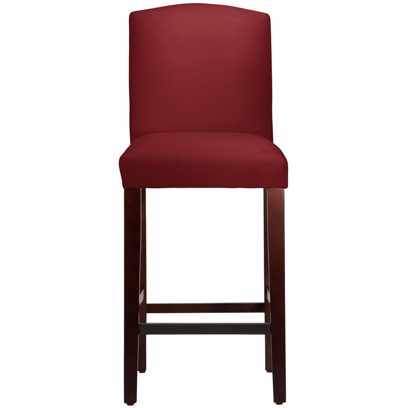 Tabouret de bar et de comptoir April, Tabouret de bar (siège d'une hauteur de 31 po), Velours baie classique, Espresso