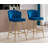 Cavill Upholstered Counter Stool with Metal Frame-1837340442