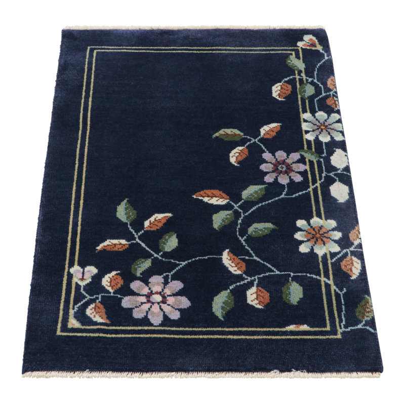 One-of-a-Kind 2'x3' Hand Knotted Area Rug