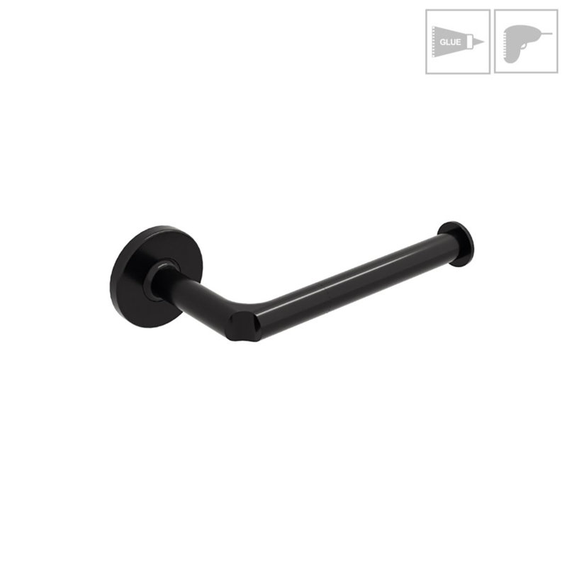 Sbeca Wall Mount Toilet Paper Holder, Matte Black