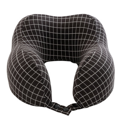 Travel Pillow - Memory Foam Pillow with Washable Cover - Neck Pillows for Sleeping on Airplanes, Trains, Cars, and Buses by Home-Complete