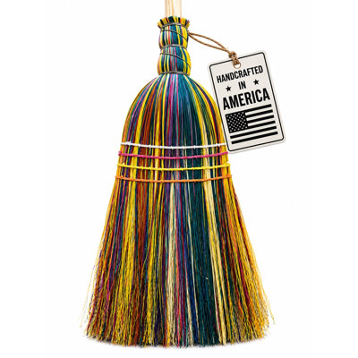The Homestead Farmhouse Broom -Arkansas Delta Heritage Craft | Traditional Hand-Wound Corn Broom | Heirloom Quality Decorative & Functional