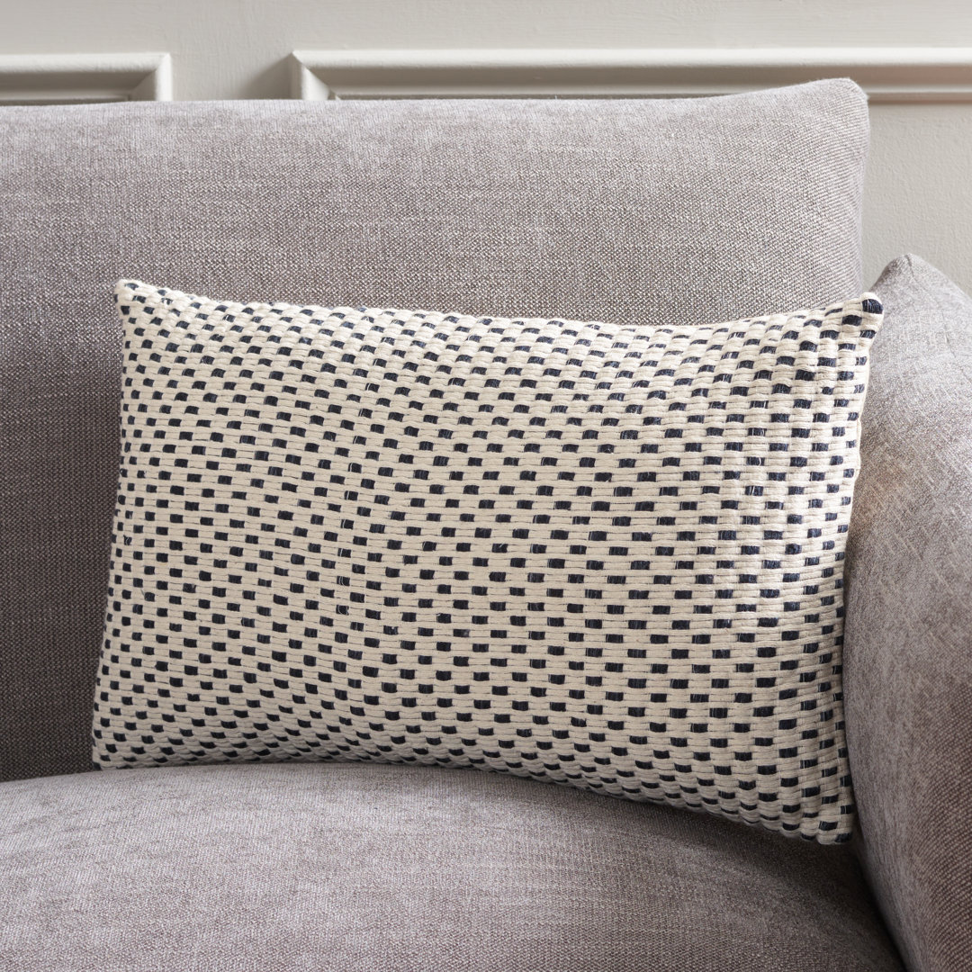 Millie Checkered Cotton Throw Pillow Safavieh 