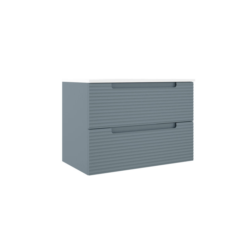 Ensemble de meuble-lavabo simple 32 po, Bleu acier