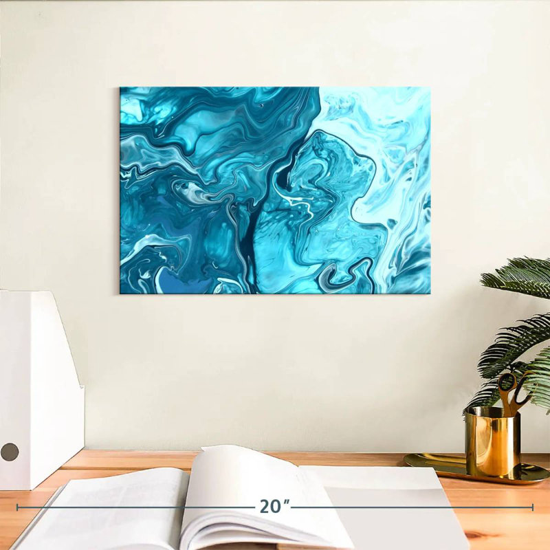 Avery Marble Waves Abstract, 8'' H x 12'' W
