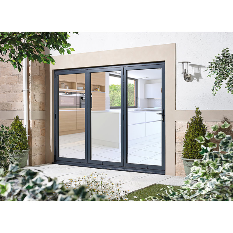 Aluvu Prefinished Bi-Fold Door, 209.5cm H x 179.5m W x 7.6cm D, Left