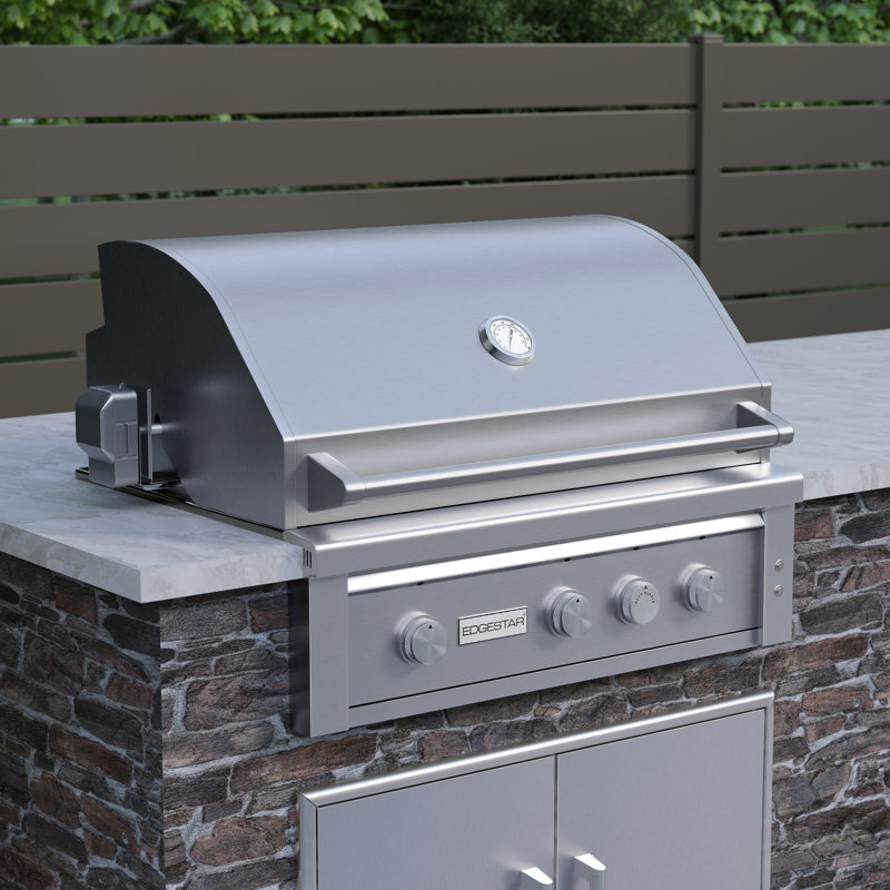 EdgeStar Outdoor Party 4 - Burner Built-In Infrared Gas Grill, Natural Gas
