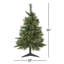 Arbre de Noël artificiel pin clair 3 pi pré-éclairé avec cachemire Kingston