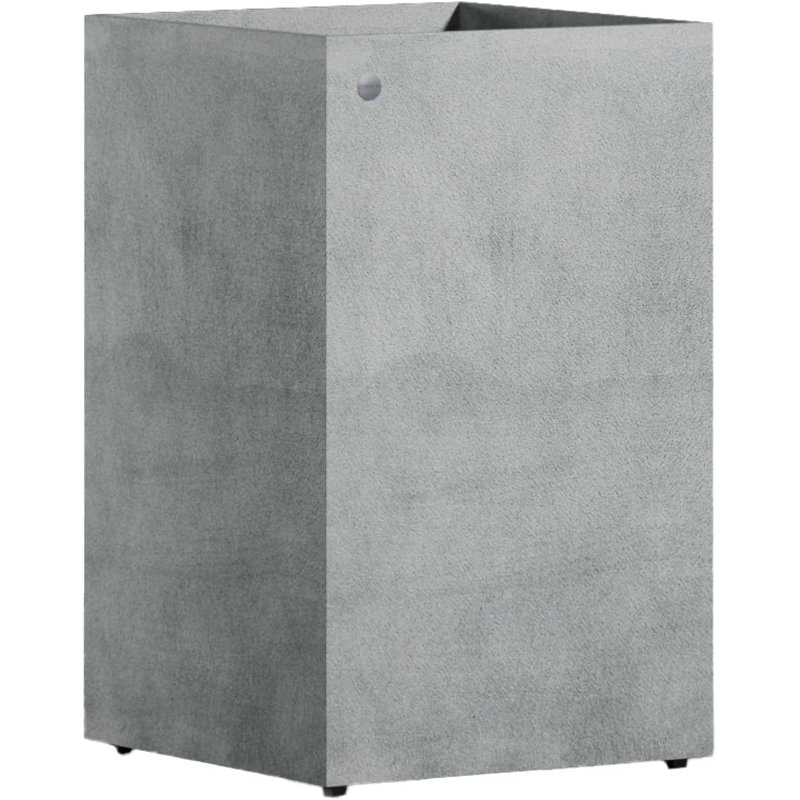 Reglito Square Planter – Fiberglass Indoor/Outdoor and Weather-Resistant Large Planter (19.7" L x 19.7" W x 31.5" H Exterior, 19.3" L x 19.3" W Interior)