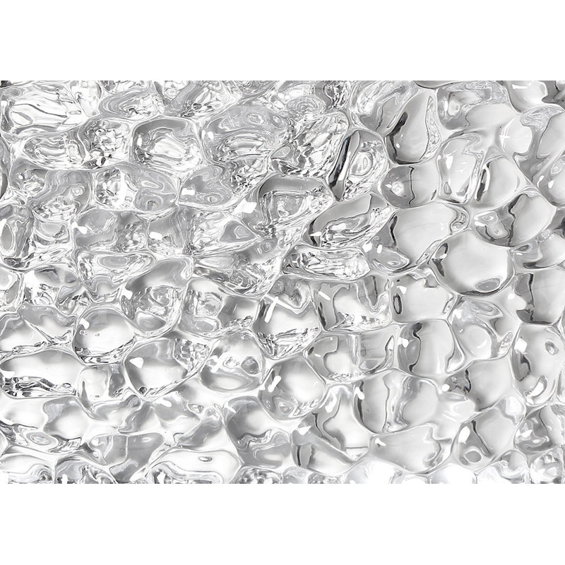 Éclairage pour salle de bain 4 lumières à intensité variable Gallaudet, Chrome, Verre n ° 1