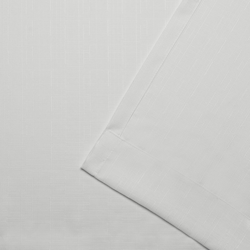 Jianyu Room Darkening Curtain Pair, Winter White, 54" W x 84" L