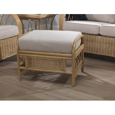 62cm Wide Solid Colour Footstool Ottoman