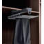 Top-Mounted Trouser Rack — Gray