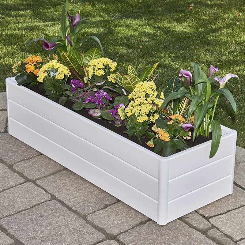 Boîte à fleurs en plastique 