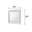 Miroir de style moderne en blanc (miroir inclus seulement)