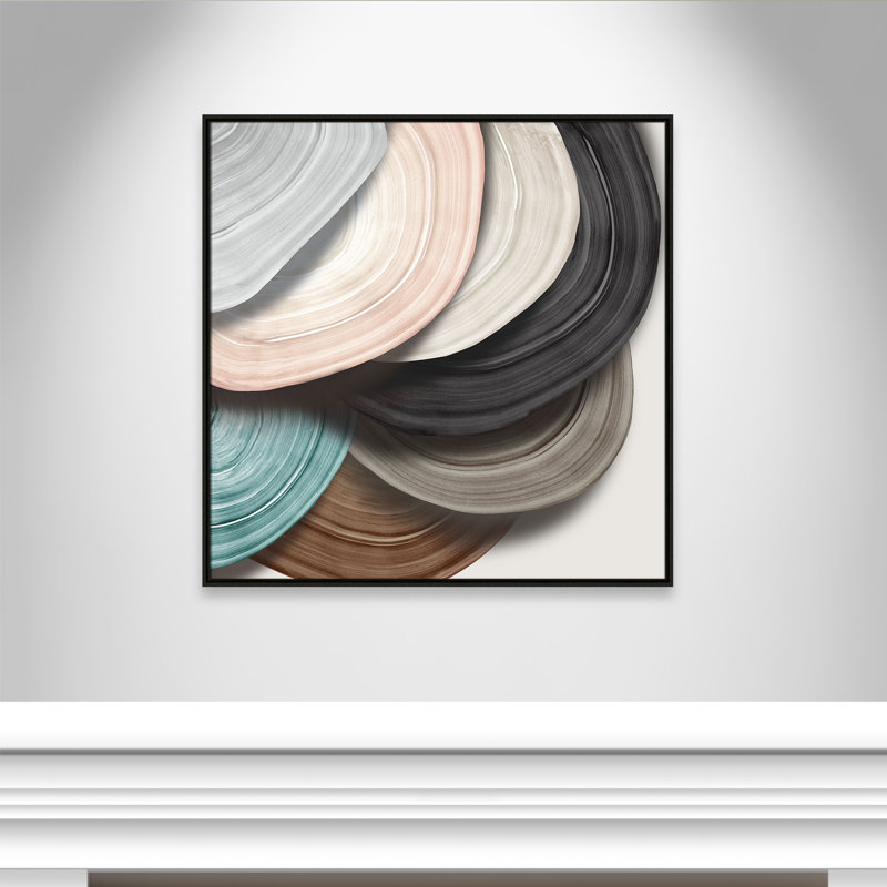 Disks I Print by Eva Watts, Espresso, 37.5" H x 37.5" W