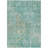Machine Washable Indoor/Outdoor Claudian ACN1237 Teal Rug-103708922