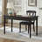 Black Rectangular Solid Wood with 2 drawers desk-867987672