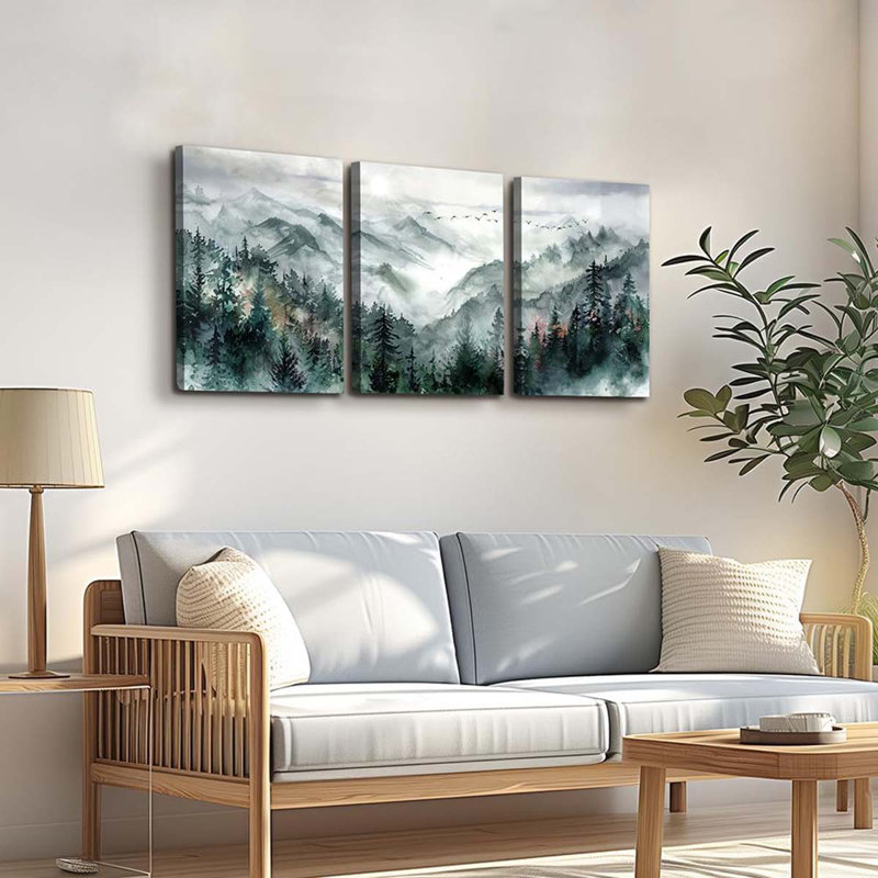 3 Piece Wrapped Canvas Print, 40 cm H x 30 cm W