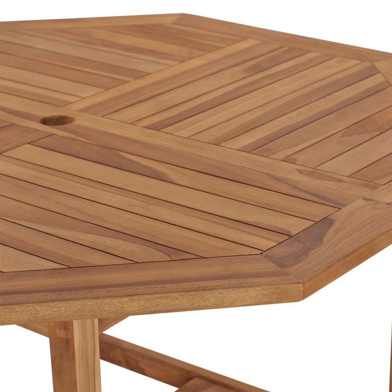 Patio Dining Table 43.3"x43.3"x29.5" Solid Wood Teak