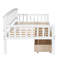 Lit de jour simple en bois de pin avec 2 tiroirs de rangement, structure de canapé-lit avec support à 10 lattes, conception moderne peu encombrante-1368985105