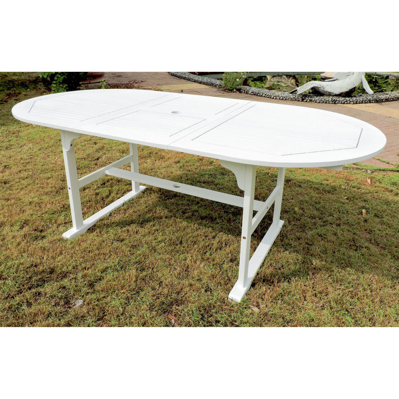 Table de salle à manger Clemmons, Blanc antique