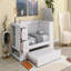 Structure de lit de jour simple, accoudoirs de rangement, lit gigogne, charge